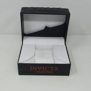 EMPTY Invicta Watch Box Black‎ Wave Case - PEELING EXTERIOR - For Parts/Storage